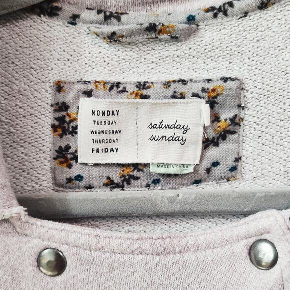 Made to Worship Upcycled Zip Soft Cropped Jacket, Women's S - Picture 4 of 5